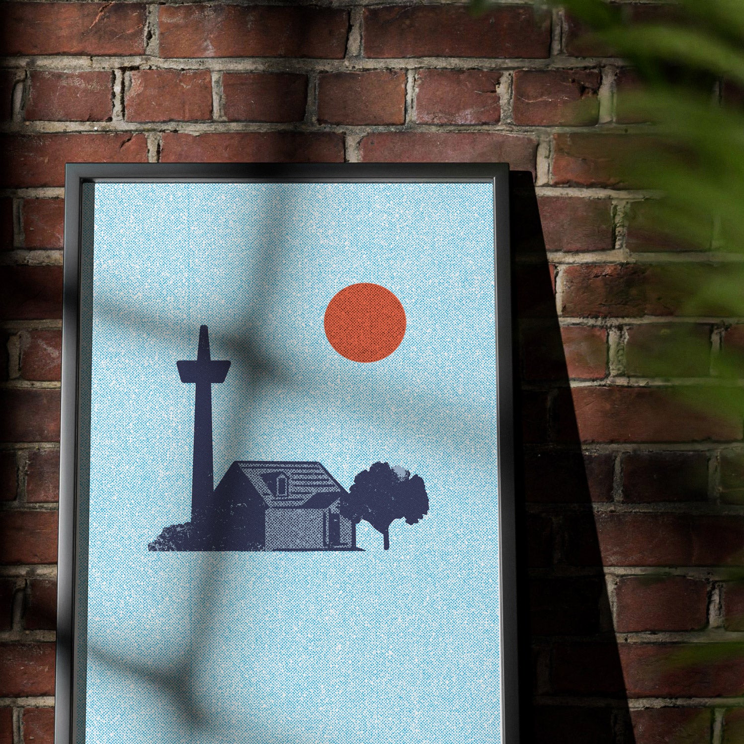 Colonius Blau/Orange Poster