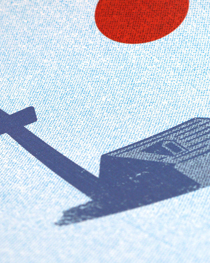 Colonius Blau/Orange Poster