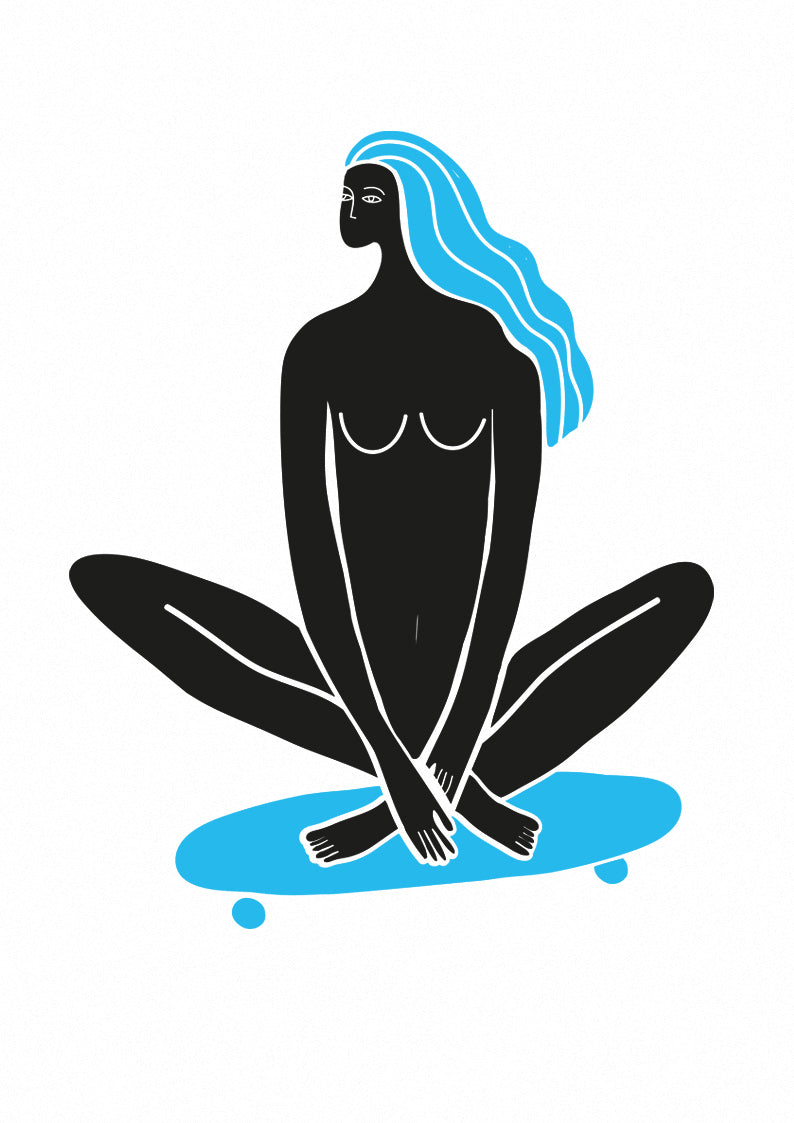 Risoprint Sitting Skater