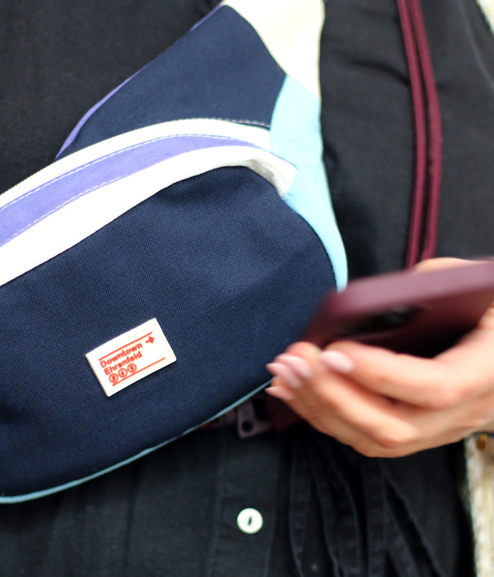 Canvas Fanny Pack Blau