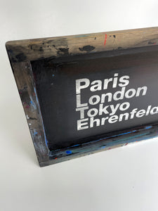 Siebdruckholzrahmen Paris London Tokyo Ehrenfeld