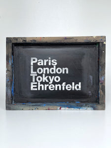 Siebdruckholzrahmen Paris London Tokyo Ehrenfeld
