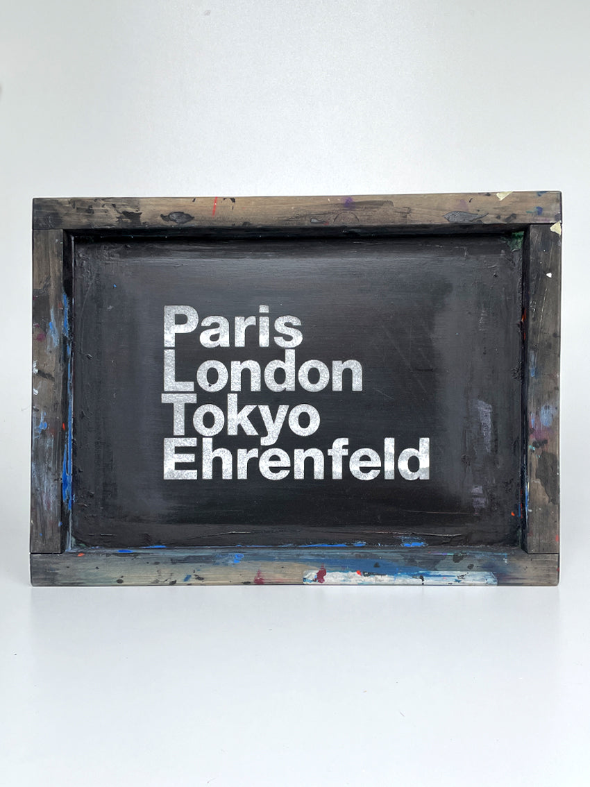 Siebdruckholzrahmen Paris London Tokyo Ehrenfeld