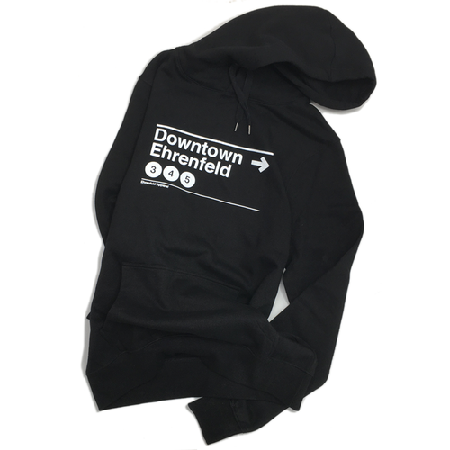 Downtown Ehrenfeld Kapuzenpullover von Ehrenfeld Apparel mit Logo Linie 3 KVB Linie 4 Linie 5 Kölner Veedel Design